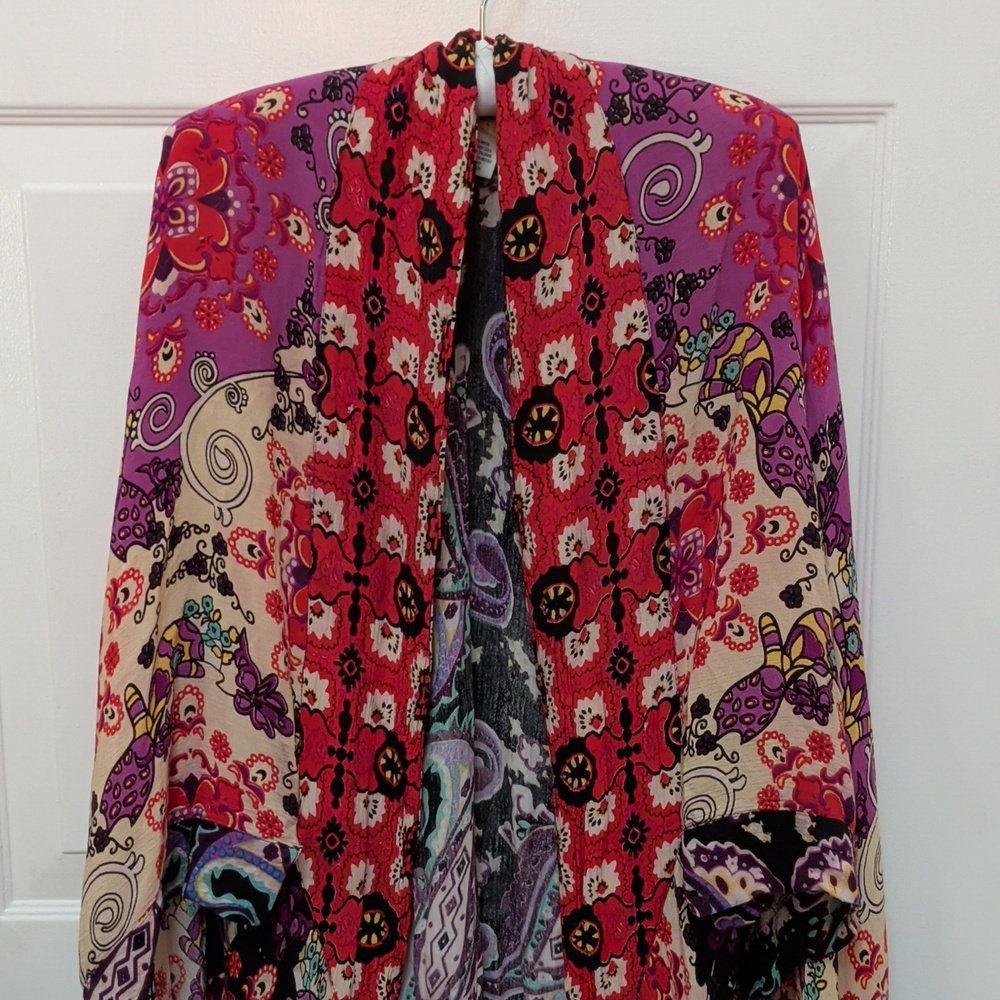 Free people one size kimono floral boho preloved - Picture 2 of 5